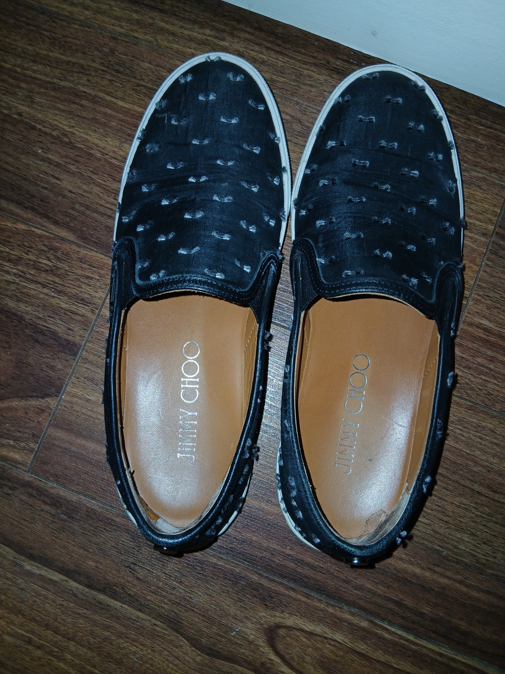 Jimmy Choo Men’s Black Slip-On Loafers